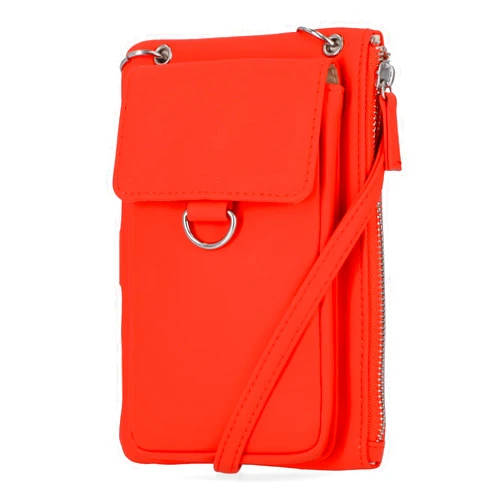 Mundi Cornelia, Women's RFID Crossbody Cell Phone Bag Cell & Purse Wallet, Tiger Lily