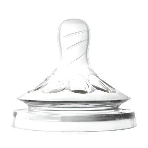 Philips Avent Natural Baby Bottle Nipple, Medium Flow Nipple 3M+, 2pk, SCF653/23