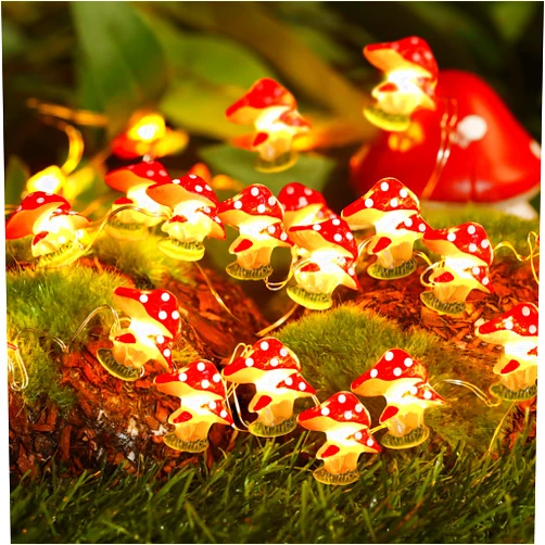 Coquimbo Mushroom Lights Room Cottagecore Decor: Christmas Stocking Stuffers Gifts for Teen Girls Boys, 10FT 30LED Fairy Lights Battery Operated Cute Mushroom Lamp Decorations for Bedroom Dorm Wedding