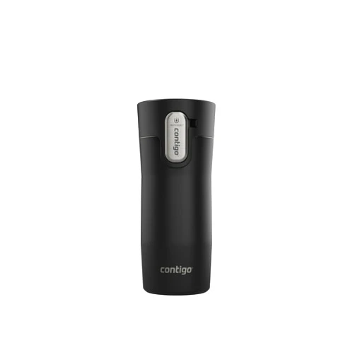 Contigo AUTOSEAL West Loop Vacuum-Insulated Stainless Steel Travel Mug with Easy-Clean Lid, 12oz, Matte Black