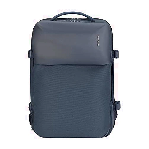 Incase A.R.C. Travel BackPack, 25L - Heavy Duty Backpack with Laptop Compartment for 16 inch Computer - Sustainable, Water-Repellent, Shoe Storage, RFID & Travel Pass Pocket, Navy (19in x 13in x 8in)