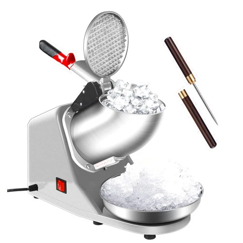 VIVOHOME Electric Ice Shaver Snow Cone Maker Machine Silver 143lbs/hr with Ice Pick for Home and Commercial Use