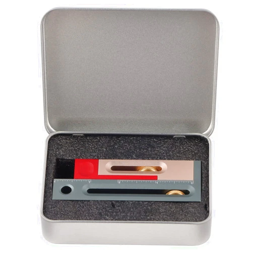 NDNCZDHC Table Saw Slot, Saw Slot Adjuster, Saw Table Adjuster, Mortise and Tenon Tool Movable Measuring Block Length Compensation Table Set Up Woodworking Tools