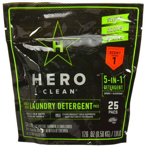 Hero Clean Pods, 25 Laundry Detergent Pacs, Count