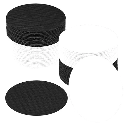 IKAYAS 48 Pcs Black and White Carpet Spots Markers Floor Dot One Color Carpet Circles Carpet Floor Dots Spots Markers for Classroom Decoration Teacher Supplies