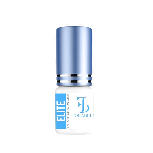 Forabeli Elite Fast Dry Time Eyelash Extension Glue - Forabeli 5ml / 1 Sec Drying time/Retention – 7 Weeks/Maximum Bonding Power/Black Adhesive for Semi-Permanent Extensions/Professional Lash Supplies