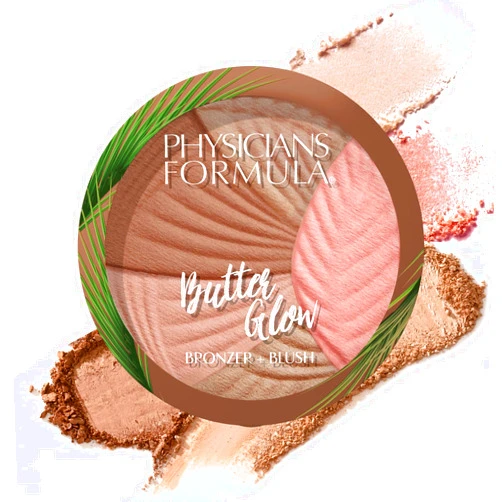 Physicians Formula Butter Glow Bronzer + Blush, Ultra Creamy 2-in-1 Formula, Illuminating & Moisturizing Butter Blend - Healthy Glow