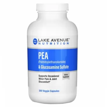 Lake Avenue Nutrition Pea (Palmitoylethanolamide) & Glucosamine Sulfate, 360 Veggie Capsules