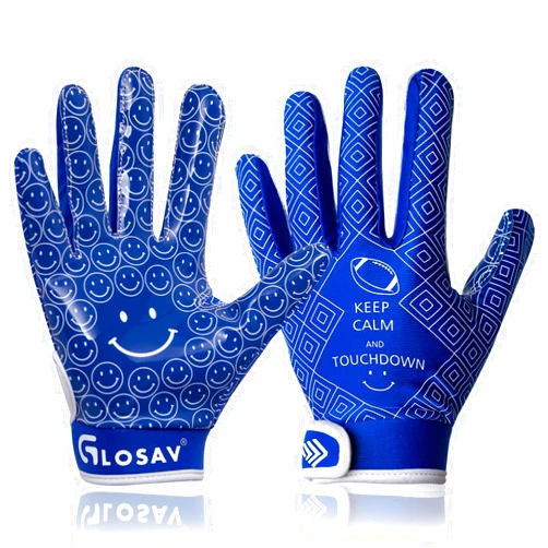 GLOSAV Football Gloves for Kids, Youth, and Adults - Super Sticky Silicone Receiver Gloves for Men and Women
