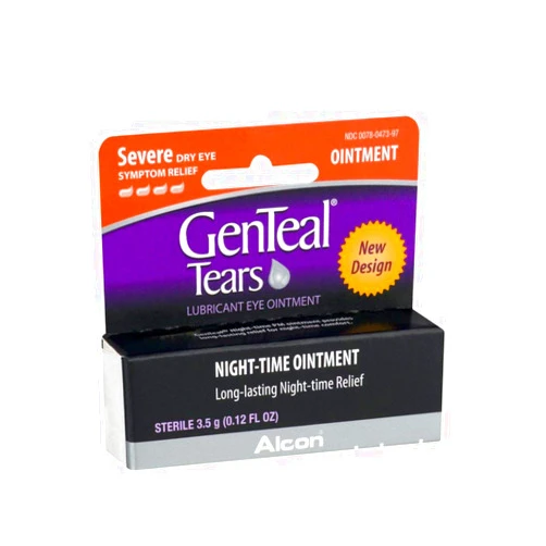 Sameriver Genteal Pm Dry Eye Relief Severe Night-Time Ointment .12 fl oz (4 Pack)