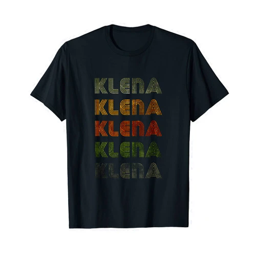 Love Heart Klena Nametag Love Heart Klena Tee Grunge Vintage Style Black Klena T-Shirt