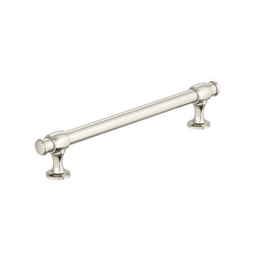 Amerock BP36771G10 | Satin Nickel Cabinet Pull | 6-5/16 inch (160 mm) Center to Center Cabinet Handle | Winsome | Drawer Pull | Kitchen Cabinet Handle | Furniture Hardware