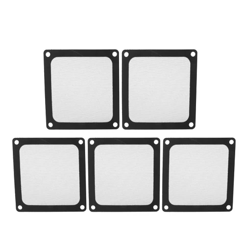 Yanmis 80mm x 80mm Computer Case Fan Dust Filter, PC Cooler Fan Dustproof Dust Filter Cover Grills with Magnetic Frame, (5 Pcs)