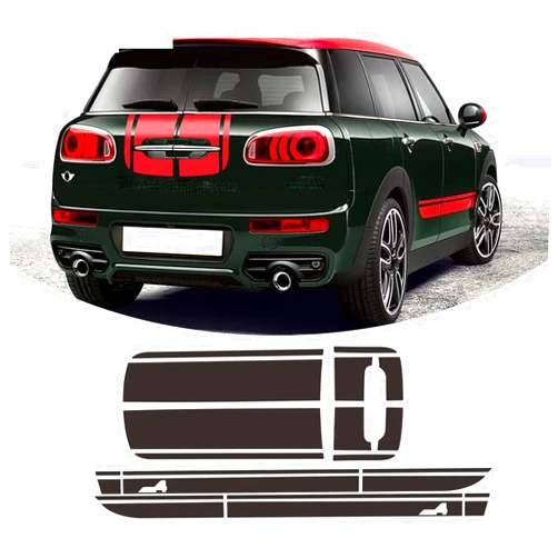 LMLZNP Car Hood Bonnet Engine Cover Trunk Rear Side Stripes Sticker Body Kit Decal,for Mini JCW Clubman F54 ALL4 Cooper S Accessories
