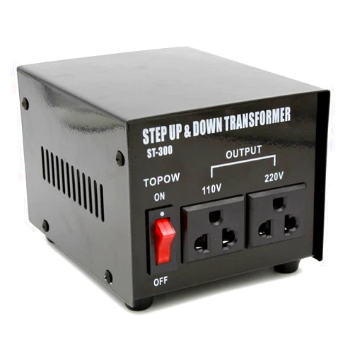 TOPOW 300 Watt Step Up and Down Electrical Power Voltage Converter Transformer/Heavy Duty - All Metal Housing