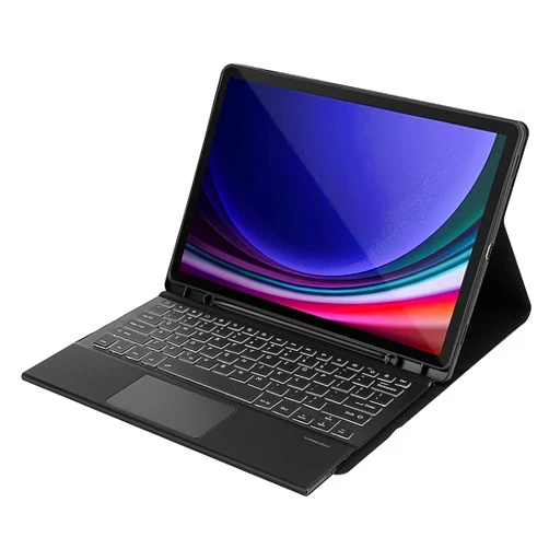 ZERODAMAGE SAHARA CASE Sahara - Navigate Series Case with TrackPad for Galaxy Tab S10+, Tab S9+, and Tab S9 FE+, Black (TB00335)