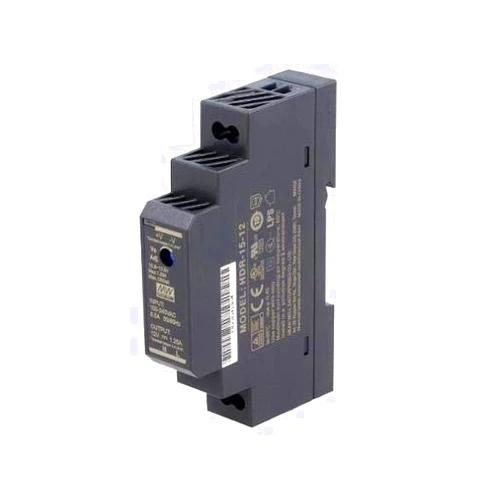 MEAN WELL HDR-15-5 Ultra Slim Step-Shape 1SU DIN Rail Power Supply, 5V 2.4A 12W