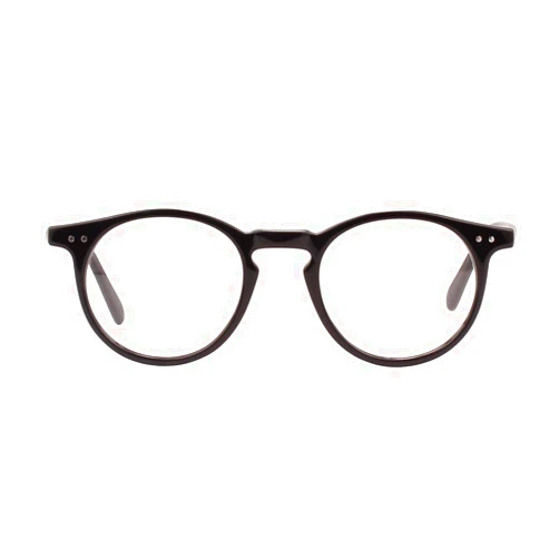 Poxas Handmade Acetate Retro Non-Prescription Glasses Frame Vintage Round Eyeglasses