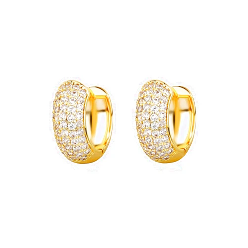 TOPGRILLZ Diamond Gold Hoop Earrings 5A+ Cubic Zirconia 14K Gold Small Chunky Thick Cartilage Hoop Huggie Earrings For Men Women