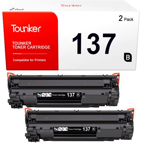 Tounker Compatible Toner Cartridge Replacement for Canon 137 Black Toner Cartridge CRG137 for Canon ImageCLASS MF232w MF242dw MF236n D570 MF23bn MF230 MF240 MF210 MF227dw MF244dw (Black, 2-Pack)