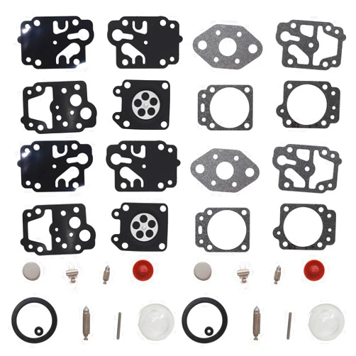 Adefol 2 Set K20-WYL Carburetor Rebuild Gasket Kit with Primer Bulb for WYL Series Carb Repair Gasket