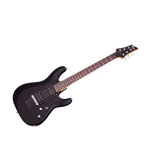 Schecter 430 C-6 Deluxe Solid-Body Electric Guitar, Satin Black