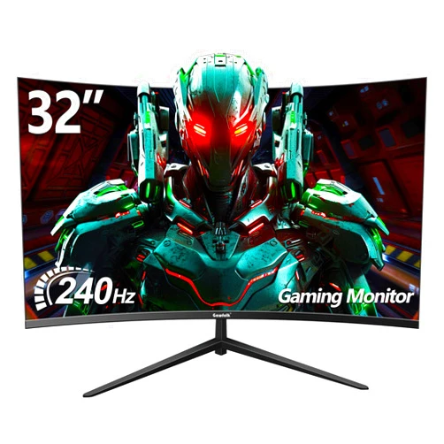 Gawfolk 32 Inch Curved Gaming Monitor 240Hz, 1800R PC Monitor Full HD 1080P, Frameless Computer Dispaly with Freesync and Eye Care Technology, Wall Mountable