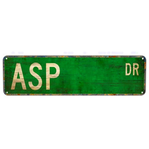 TYCLTY Vintage Decor Wall Signs Asp Asp Gift Asp Sign Asp Decor Snake Poisonous Snake 16x4 Metal Tin Sign Outdoor Living Rustic Decor Bar Man Cave Wall Decoration