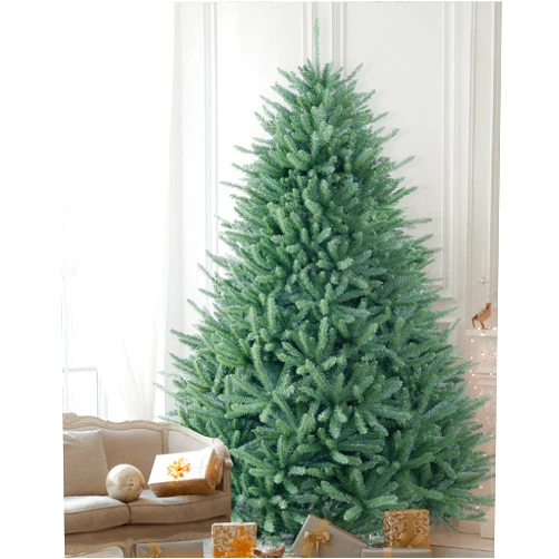 AMERZEST Blue Spruce Christmas Tree 6.5FT, Premium Hinged Artificial Christmas Tree, Full Unlit Xmas Tree 6.5 Feet No Lights, Non Pre-lit for Indoor and Outdoor Festive Holiday Fir Green