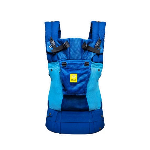LILLEbaby LÍLLÉbaby Complete Airflow 6-in-1 Ergonomic Baby Carrier, Newborn to Toddler, Lumbar Support, 7-45lbs, Aqua