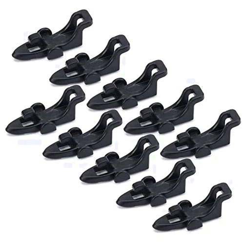 Lixada 1 Set of 10 Fishing Hook Keeper for Fishing Rod Pole Fishing Lures Bait Safety Holder Fishing Tackle Tool