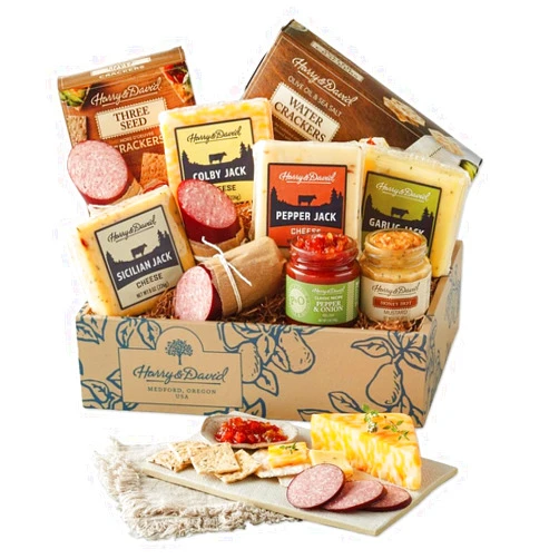 Harry & David Grand Meat And Cheese Gift Box, Large Gift Basket, Gift Basket, Corporate Gift