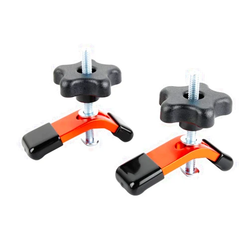 O'SKOOL 2 Pack Mini Hold Down Clamps Kit, 3-1/3” L x 1” Width T-Track CNC Router Clamp