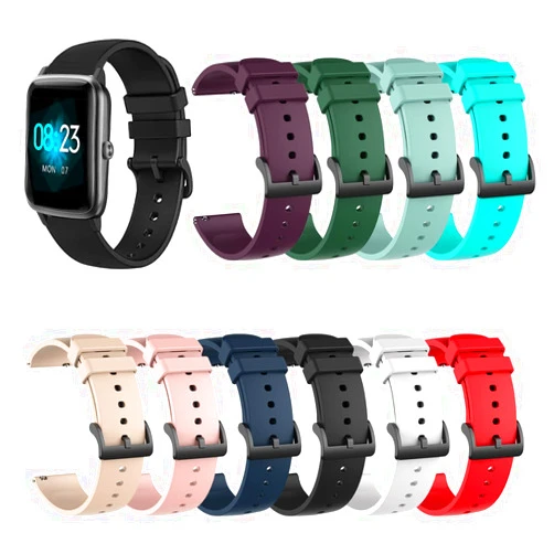 FitTurn Compatible with QONBINK L70/Ganopterygon L70/Jacoosa L70 Smart Watch Band, Adjustable Silicone Straps Replacement Waterproof Strap for Ganopterygon L70 Accessories