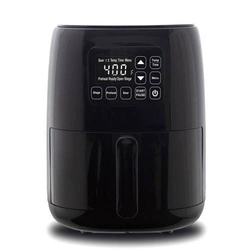 Nuwave Brio 2.6-Qt Air Fryer, Touch Screen Digital Controls & Easy to Read Display, 50°F-400°F Temperature Controls in 5° Increments, Linear Thermal (Linear T) Technology, Built-In Safety Features
