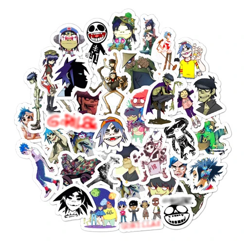 BulbaCraft 36Pcs Rock Band Stickers, Alternative Hip Hop Band Stickers, Guitar Stickers, Merchandise, Music Stickers and Decals