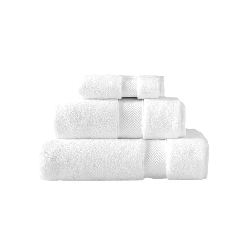 SaaSoh Klassic Collection 3 PK Towels Set (White)