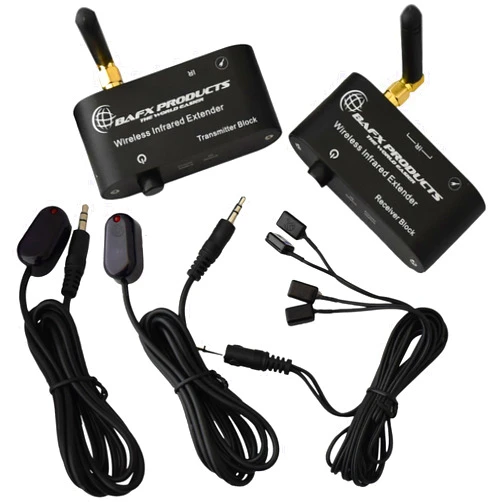 BAFX Products - RF Wireless IR Repeater Kit / Infrared Remote Control Extender Kit; Hide Your Cable Box Out of Sight; No Wires to Run