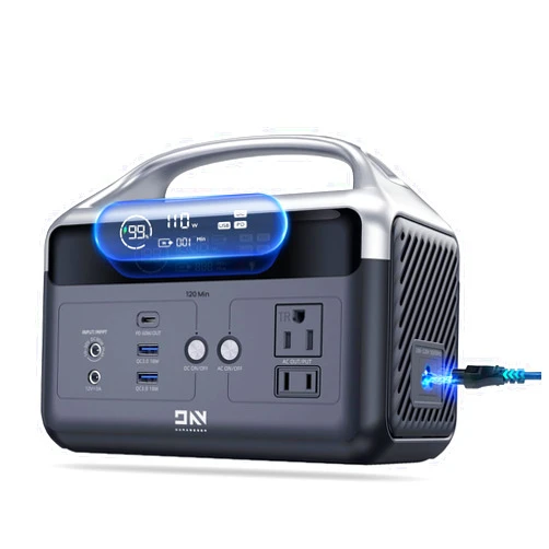 DaranEner Portable Power Station 56000mAh, 179.2Wh LiFePO4 Battery Backup w/ 2 300W (Peak 600W) AC Outlets, 1.5hrs Fast Charging, Power Bank for Hurricane Emergency/Outdoor Camping/RVs/Home Use
