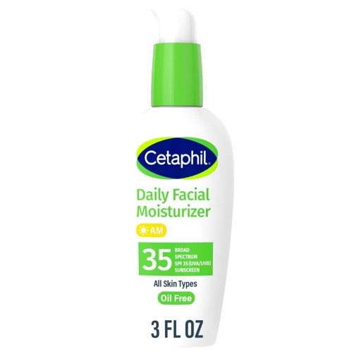 Cetaphil Face Moisturizer, Daily Oil Free Facial Moisturizer with SPF 35, For Dry or Oily Combination Sensitive Skin, Fragrance Free Face Lotion