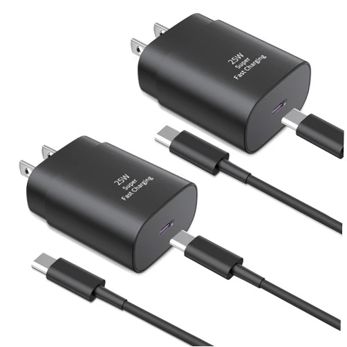 Qntry Type C Charger Fast Charging,2Pack 25W Super Fast USB C Charger Block with 6Ft USB C Cable Compatible with Samsung Galaxy S24 Ultra/S23/S22/S21/S20/Note 20/10,Pixel 6 5 4 Pro XL/iPhone 15 Series