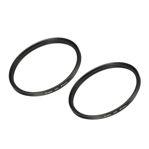 MECCANIXITY UV Lens Filters, 67mm Slim Frame Multi-Coated Protective Lenses Filter for Camera Photography Accessories, Pack of 2