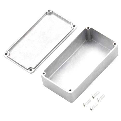 DaierTek 125B 1590N1 Aluminum Guitar Pedal Enclosure 122x66x39.5 MM Metal Stompbox Enclosure Guitar Effect Unfinished Toggle Switch Box