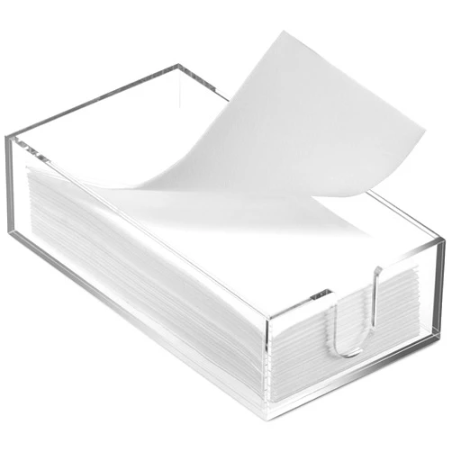 BloominGoods Guest Towel Napkin Holder For Bathroom Or Kitchen | 200 BloominGoods Disposable Bathroom Napkins | Single-Use Linen-Feel Guest Towels
