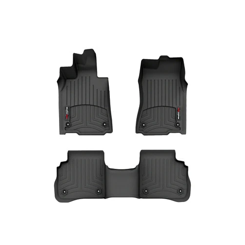 WeatherTech Custom Fit FloorLiners for DBX, DBX 707-1st & 2nd Row (441681-1-2), Black