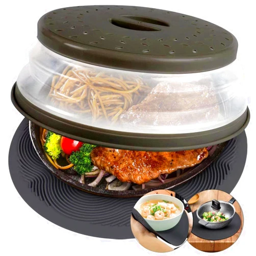 AIDACOM 2 In 1, Aidacom Microwave Cover for Food & 12