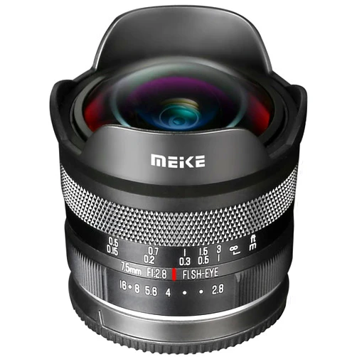 Meike 7.5mm F2.8 Large Aperture Ultra Wide Circular fisheye Lens Manual Focus Lens Compatible with Compatible with Panasonic Lumix Olypums M43 Mount Mirrorless Cameras GH4 GH5 GH6