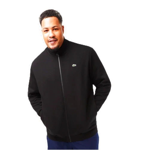 Lacoste Men's Big Fit Cotton Fleece Zip-up Sweatshirt