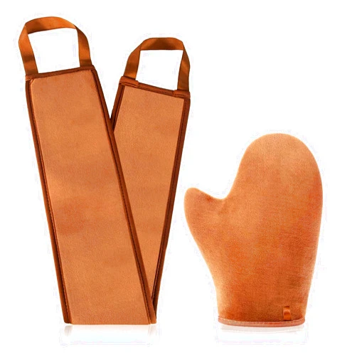 IMYMEE 2 in 1 Self Tanning Mitt Applicator Kit Self Tanner Mitt and Lotion Applicator for Back,Tanning Glove for Self Tan Mitt Applicator,Back Applicator Mitt for Self Tanner,Tan Glove