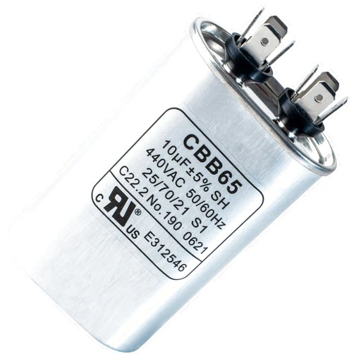 BlueStars Original Version 10 uF MFD ±5% 370/440V CBB65 Oval Run Start Capacitor Replacement Part by BlueStars - Exact Fit for AC Motor Run or Fan Start and Cool or Heat Pump Air Conditioner